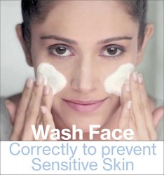 Wash Face Correctly to prevent Sensitive Skin